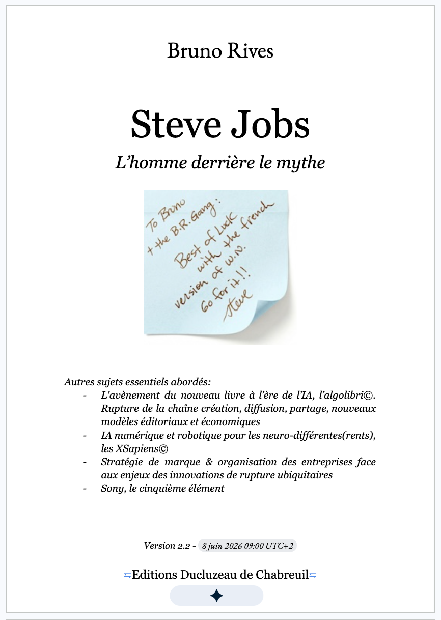 Algolibri© "Nouvelles intelligences, artificielles, numériques et robotiques - Algolibri I", par Bruno Rives, à paraître le 30 juin 2026.